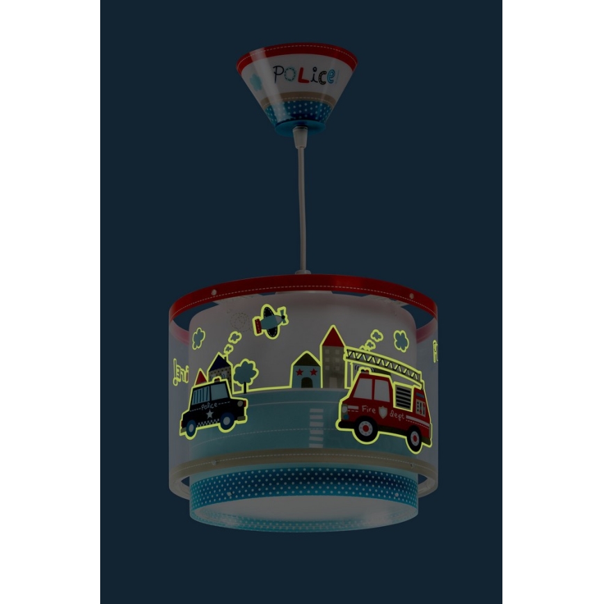 Dalber 60612 - Lasten kattokruunu POLICE 1xE27/60W/230V
