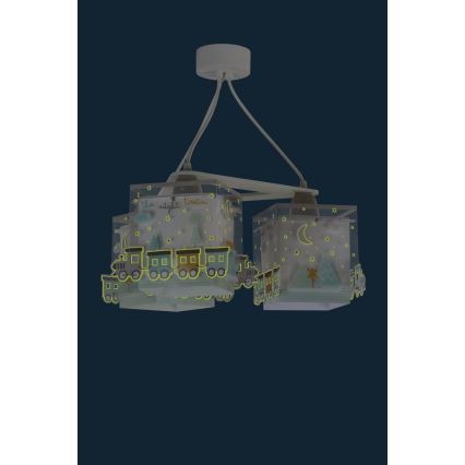 Dalber D-63534 - Lasten kattokruunu TRAIN 3xE27/60W/230V