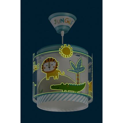 Dalber D-76112 - Lasten kattokruunu MY LITTLE JUNGLE 1xE27/15W/230V