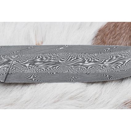 Damaskos metsästysveitsi 14 cm kastanjapuu