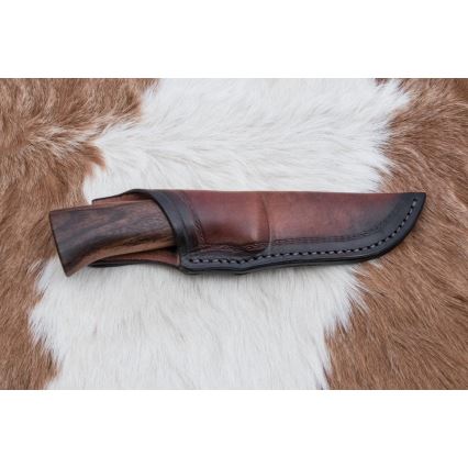 Damaskos metsästysveitsi 9,7 cm saksanpähkinä/vaahtera