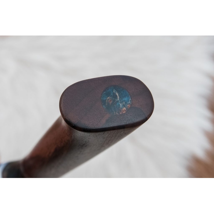 Damaskos metsästysveitsi 9,7 cm saksanpähkinä/vaahtera