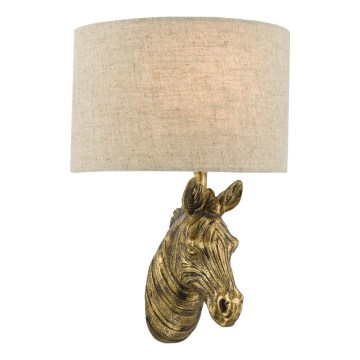 Där Lighting ABB0735 - Seinävalaisin ABBY 1xE14/40W/230V pellava/kullanvärinen