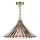 Där Lighting ARD866 - ARDECHE ketjulla ripustettava kattokruunu 1xE27/60W/230V messinki/savunruskea