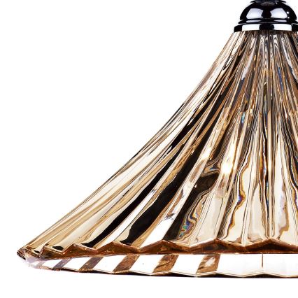 Där Lighting ARD866 - ARDECHE ketjulla ripustettava kattokruunu 1xE27/60W/230V messinki/savunruskea