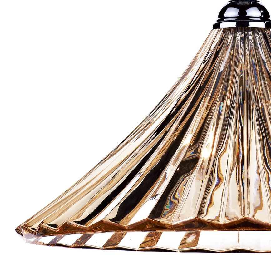 Där Lighting ARD866 - ARDECHE ketjulla ripustettava kattokruunu 1xE27/60W/230V messinki/savunruskea