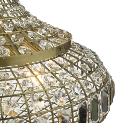 Där Lighting ASM0675 - Ketjuripustettu kattokruunu ASMARA 6xE14/40W/230V messinki