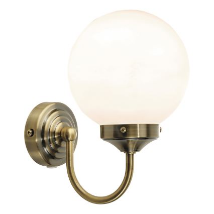 Där Lighting BAR0775 - Kylpyhuoneen seinävalaisin BARCLAY 1xE14/40W/230V IP44 messinki