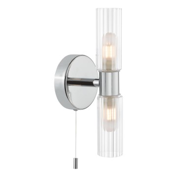 Där Lighting BOL0950 - Kylpyhuoneen seinävalaisin BOLTON 2xG9/5W/230V IP44 kiiltävä kromi