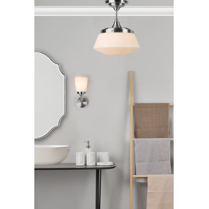 Där Lighting CAD0150 - CADEN kylpyhuoneen pinta-asennettava kattovalaisin 1xE27/60W/230V IP44 kiiltävä kromi