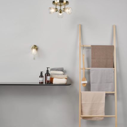 Där Lighting CED7675 - Kylpyhuoneen kohdevalaisin CEDRIC 3xG9/25W/230V IP44 messinki