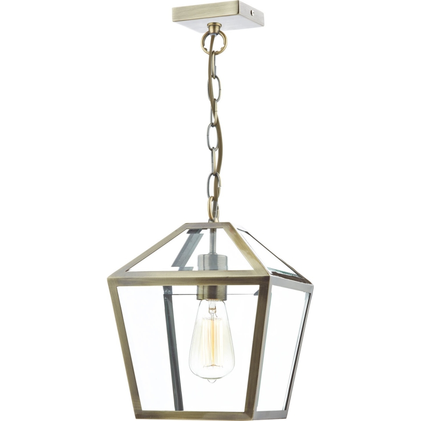 Där Lighting CHU0175 - CHURCHILL kattokruunu ketjulla 1xE27/60W/230V, messinki
