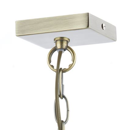 Där Lighting CHU0175 - CHURCHILL kattokruunu ketjulla 1xE27/60W/230V, messinki