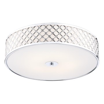 Där Lighting CIV5050 - CIVIC-kattovalaisin 5xE14/60W/230V halkaisija 50 cm, kiillotettu kromi