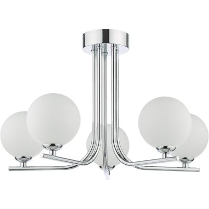 Där Lighting CRA5450-02 - Kattokruunu CRADLE varrella 5xG9/25W/230V kiiltävä kromi