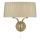 Där Lighting CRI0929 - Seinävalaisin CRISTIN 2xE14/40W/230V messinki/taupe