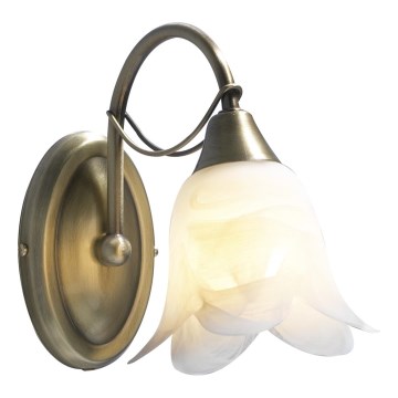 Där Lighting DOU0775 - Seinävalaisin DOUBLET 1xE14/40W/230V messinki
