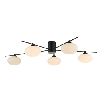 Där Lighting JAS5422 - Pinta-asenteinen kattokruunu JASPER 5xG9/25W/230V musta