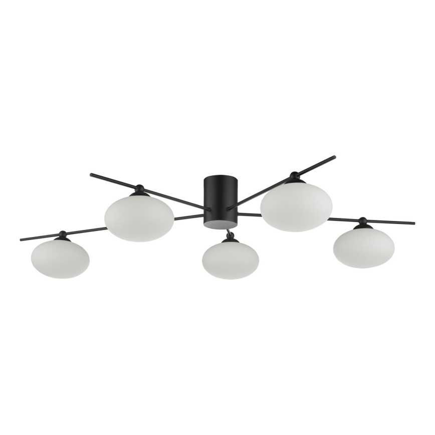 Där Lighting JAS5422 - Pinta-asenteinen kattokruunu JASPER 5xG9/25W/230V musta