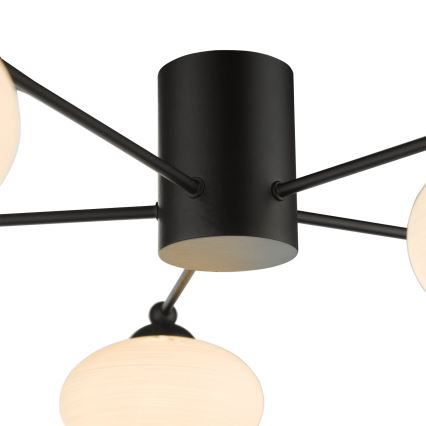 Där Lighting JAS5422 - Pinta-asenteinen kattokruunu JASPER 5xG9/25W/230V musta