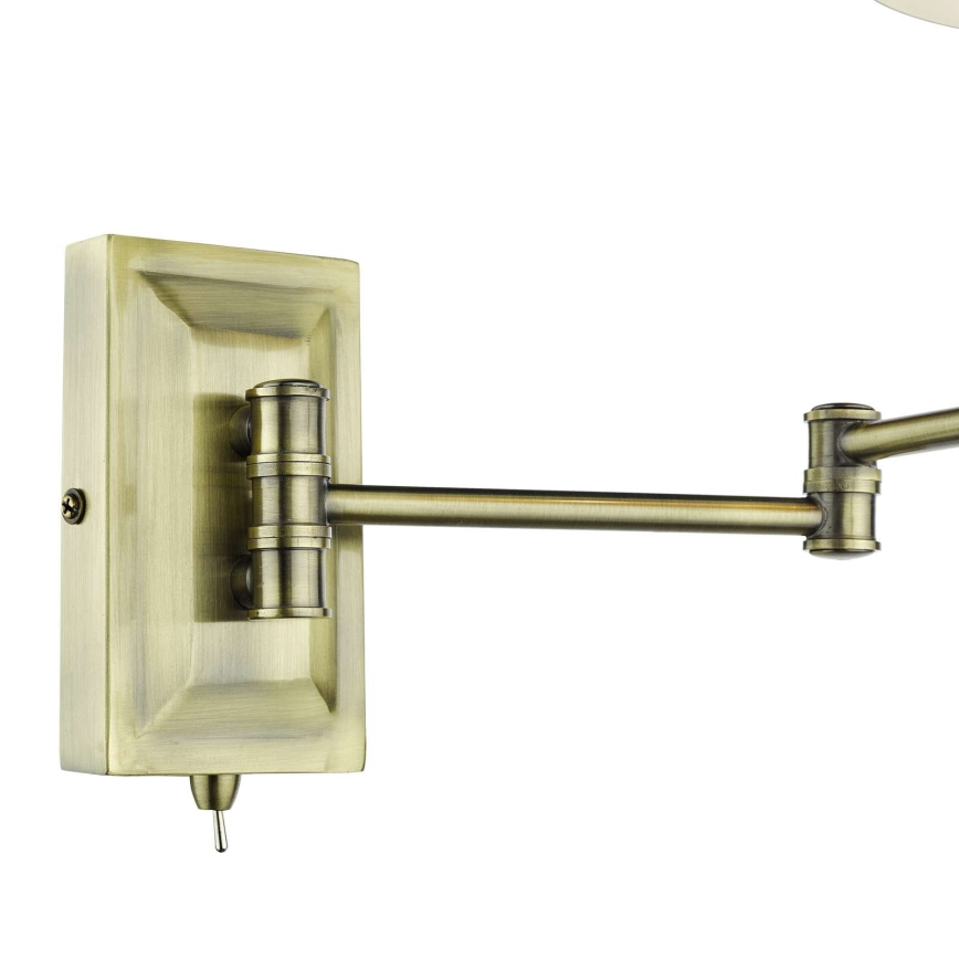 Där Lighting KEN0775 - Säädettävä seinävalaisin KENSINGTON 1xE14/25W/230V messinki