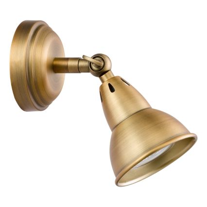 Där Lighting NAT0742 - NATHANIEL seinäspotti 1xGU10/11W/230V messinki