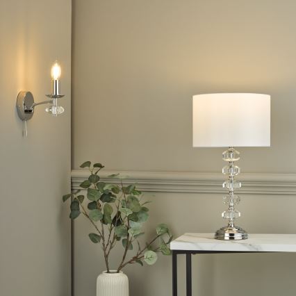 Där Lighting OLE0750 - OLEANA-seinävalaisin 1xE14/40W/230V kiiltävä kromi