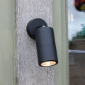 Där Lighting ORT0722 - ORTEGA LED-ulkovalaisin, seinäspotti 1xGU10/5W/230V IP65 musta