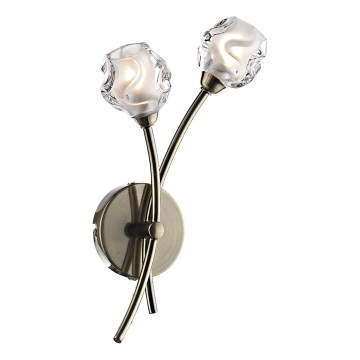 Där Lighting SEA0975 - Seinävalaisin SEATTLE 2xG9/40W/230V messinki