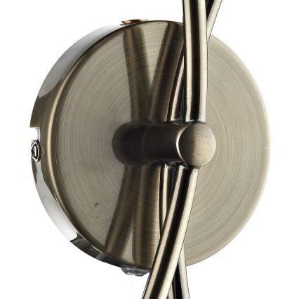 Där Lighting SEA0975 - Seinävalaisin SEATTLE 2xG9/40W/230V messinki