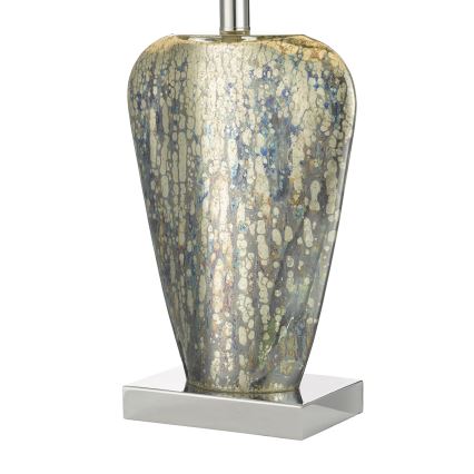 Där Lighting SYR4235 - Pöytälamppu SYRACUSE 1xE27/60W/230V kiiltävä kromi/kermanvärinen