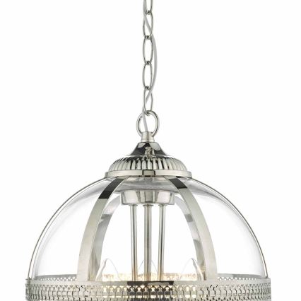 Där Lighting VAN0338 - Riippuvalaisin ketjulla VANESSA 3xE14/40W/230V, kiiltävä kromi