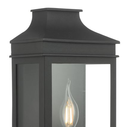 Där Lighting VAP5222 - Ulkoseinävalaisin VAPOUR 1xE14/60W/230V IP44 musta