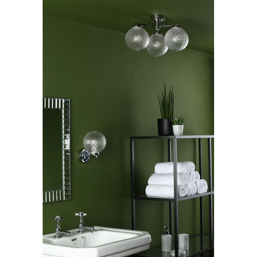 Där Lighting WAY0750 - Kylpyhuoneen seinävalaisin WAYNE 1xG9/3W/230V IP44 kromi