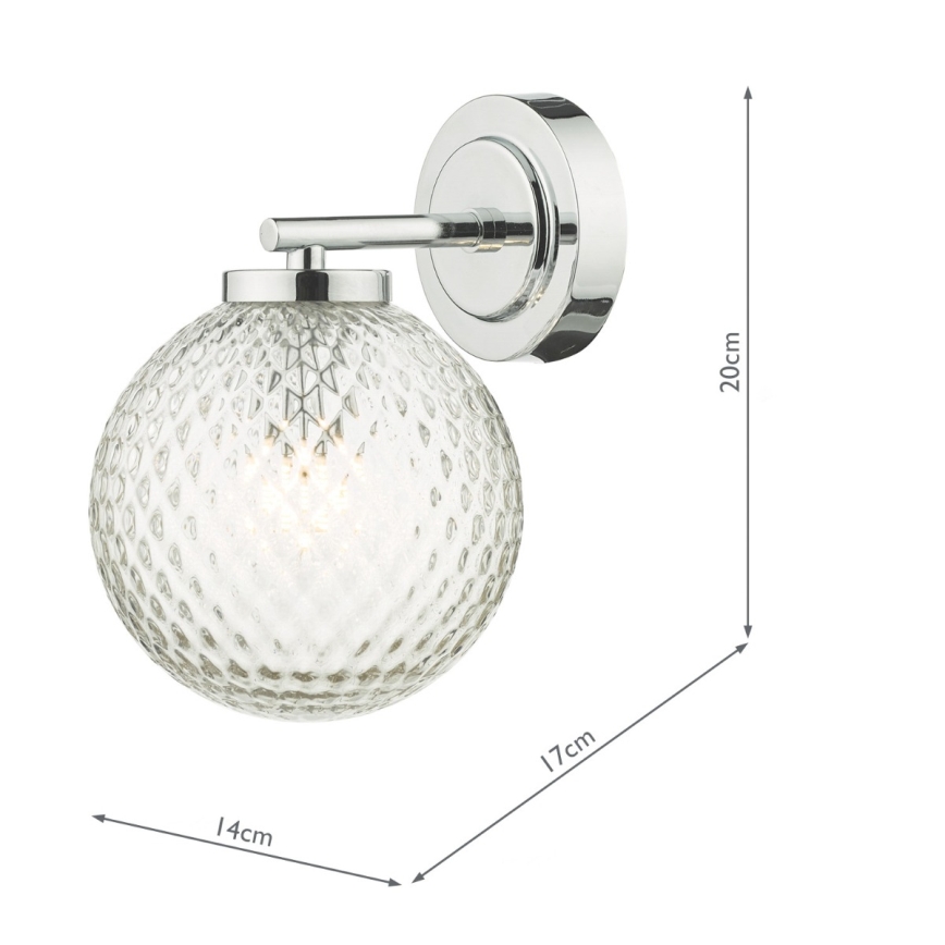 Där Lighting WAY0750 - Kylpyhuoneen seinävalaisin WAYNE 1xG9/3W/230V IP44 kromi