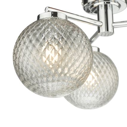 Där Lighting WAY5350 - Kylpyhuoneen pinta-asennettava kattovalaisin WAYNE 3xG9/3W/230V IP44 kiiltävä kromi