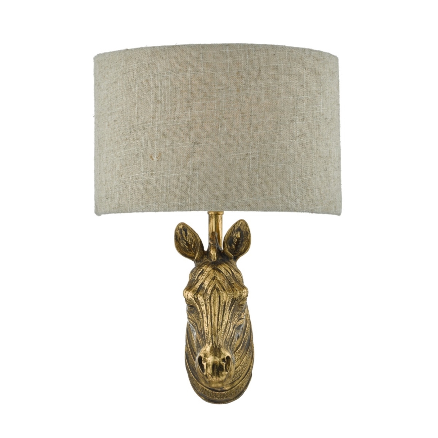 Där Lighting ABB0735 - Seinävalaisin ABBY 1xE14/40W/230V pellava/kullanvärinen