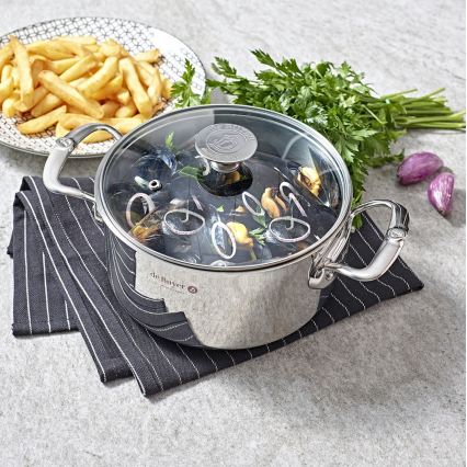 De Buyer 3427.28 - MILADY-kansiollinen kattila 28 cm, ruostumatonta terästä