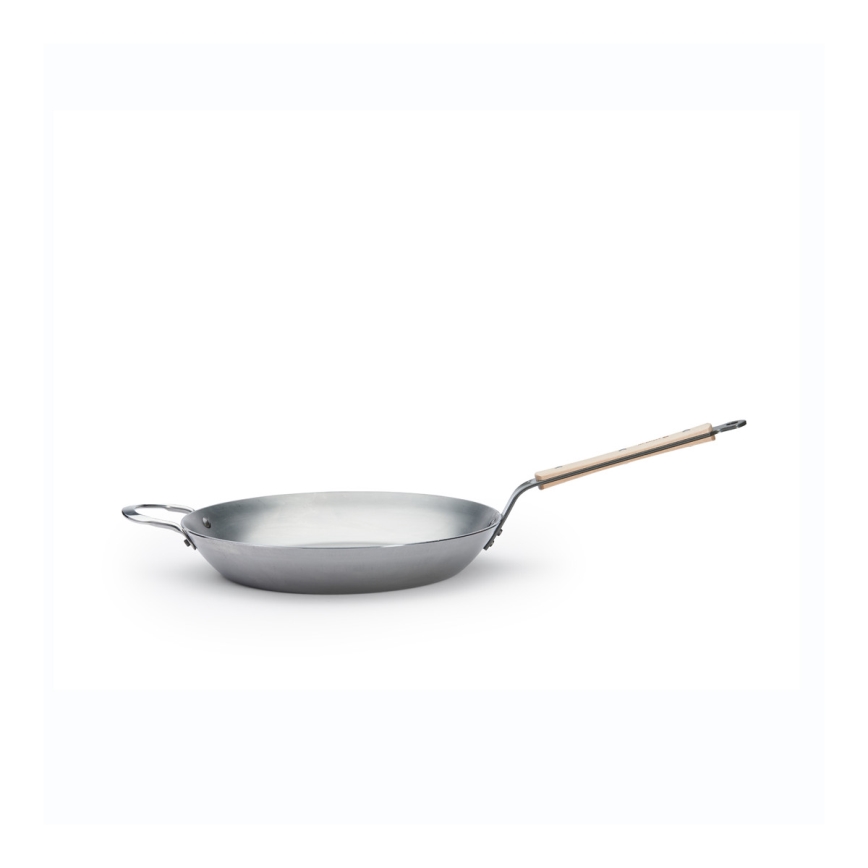 De Buyer 5710.32 - Paistinpannu MINERAL B BOIS 32 cm teräs