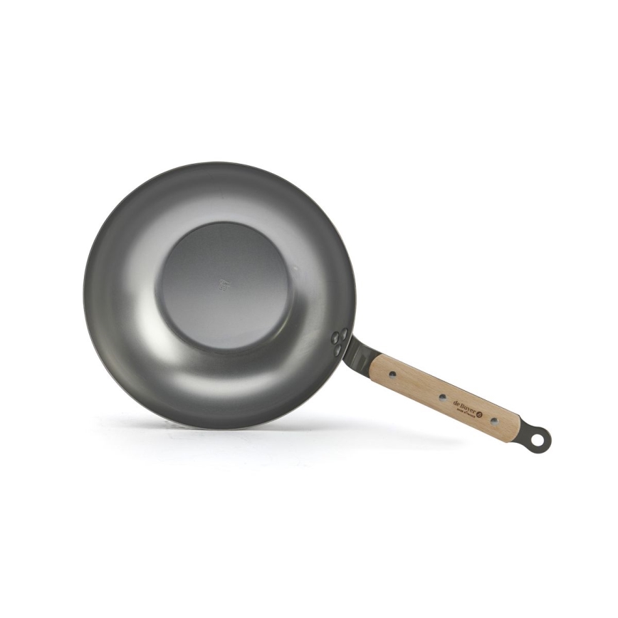 De Buyer 5717.28 - MINERAL B BOIS 28 cm wokkipannu