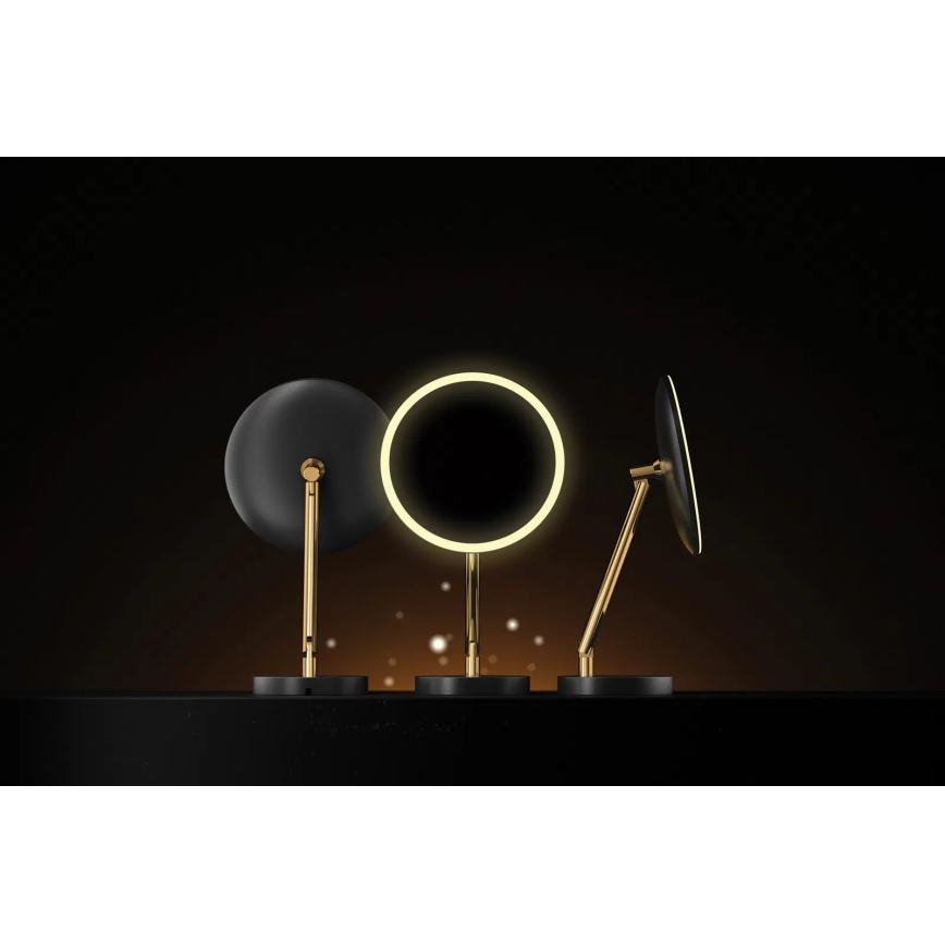 Deante ADI_Z812 - LED-ladattava kylpyhuoneen meikkipeili SILIA LED/5V 5000 mAh 2700-6500K IP44