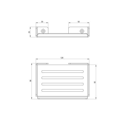 Deante ADM_A411 - Seinään asennettava saippuateline MOKKO, valkoinen