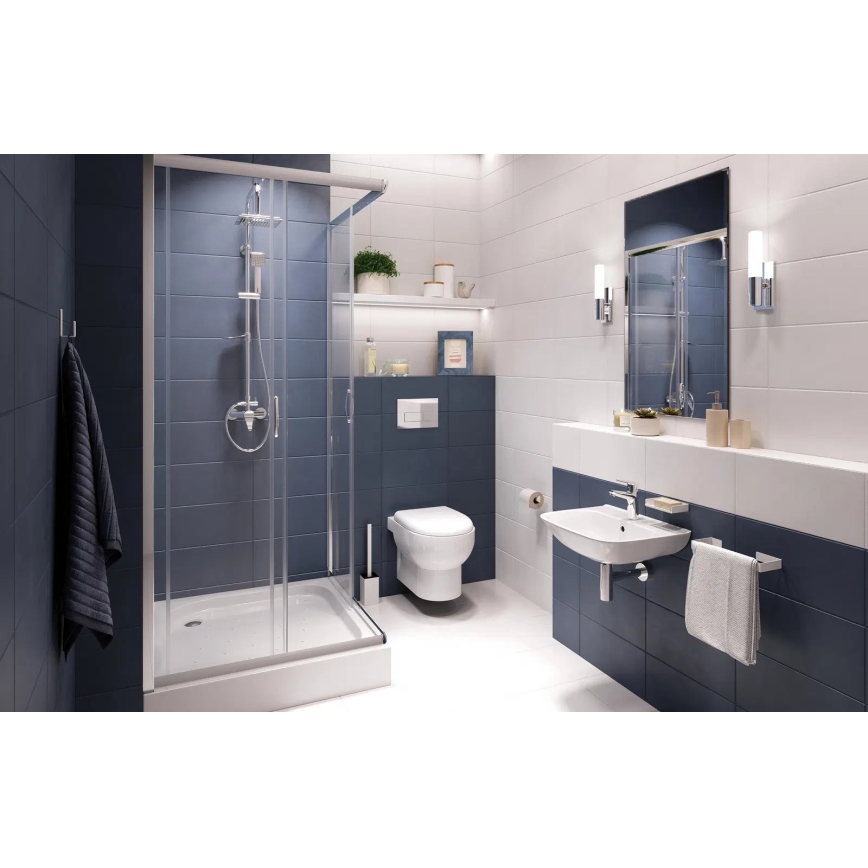 Deante ADM_A611 - MOKKO 30 cm seinälle asennettava pyyheteline, valkoinen