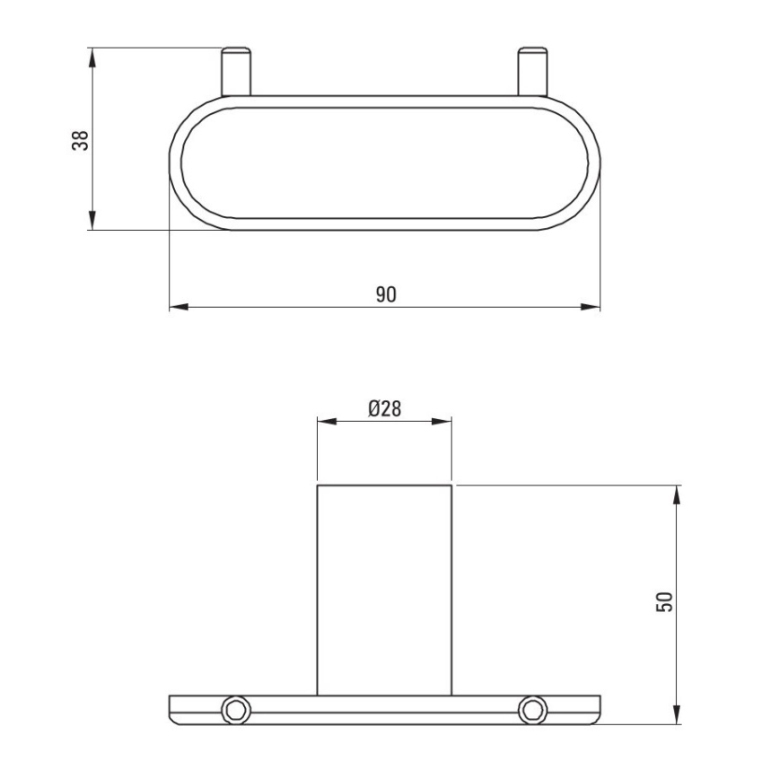 Deante ADR_0121 - Seinäkoukku ROUND, kiiltävä kromi