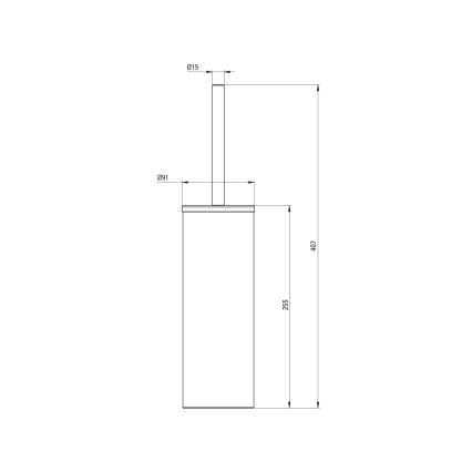 Deante ADR_0712 - Seisova WC-harja ROUND kiillotettu kromi