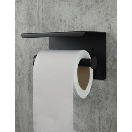 Deante ADR_N221 - ROUND WC-paperiteline, musta