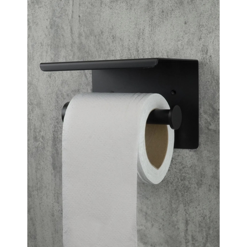Deante ADR_N221 - ROUND WC-paperiteline, musta