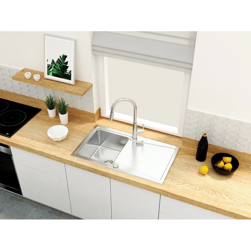 Deante BDH_072M - Tiskihana ulosvedettävällä ruiskulla LUKRECJA kiiltävä kromi