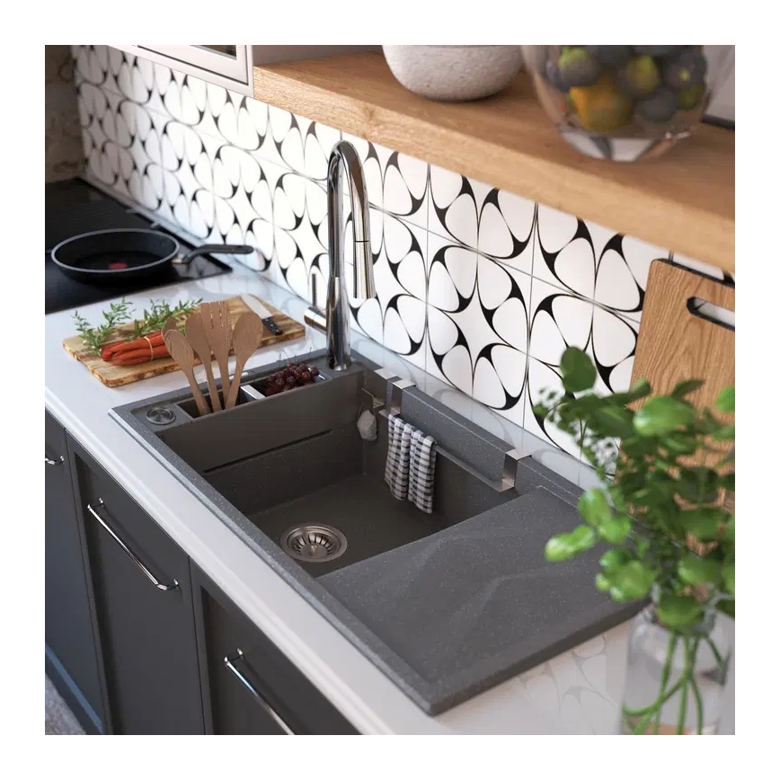 Deante BDH_072M - Tiskihana ulosvedettävällä ruiskulla LUKRECJA kiiltävä kromi