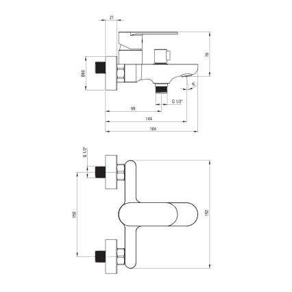 Deante BGA_N10M - ALPINIA ammehana, musta